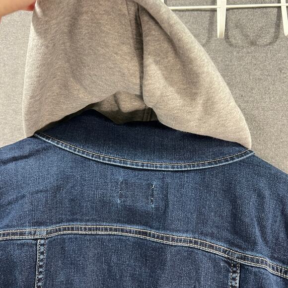 GRAVER by Susan Graver Denim & French Terry Jean Jacket Antique Wash Size 2X - Picture 13 of 13